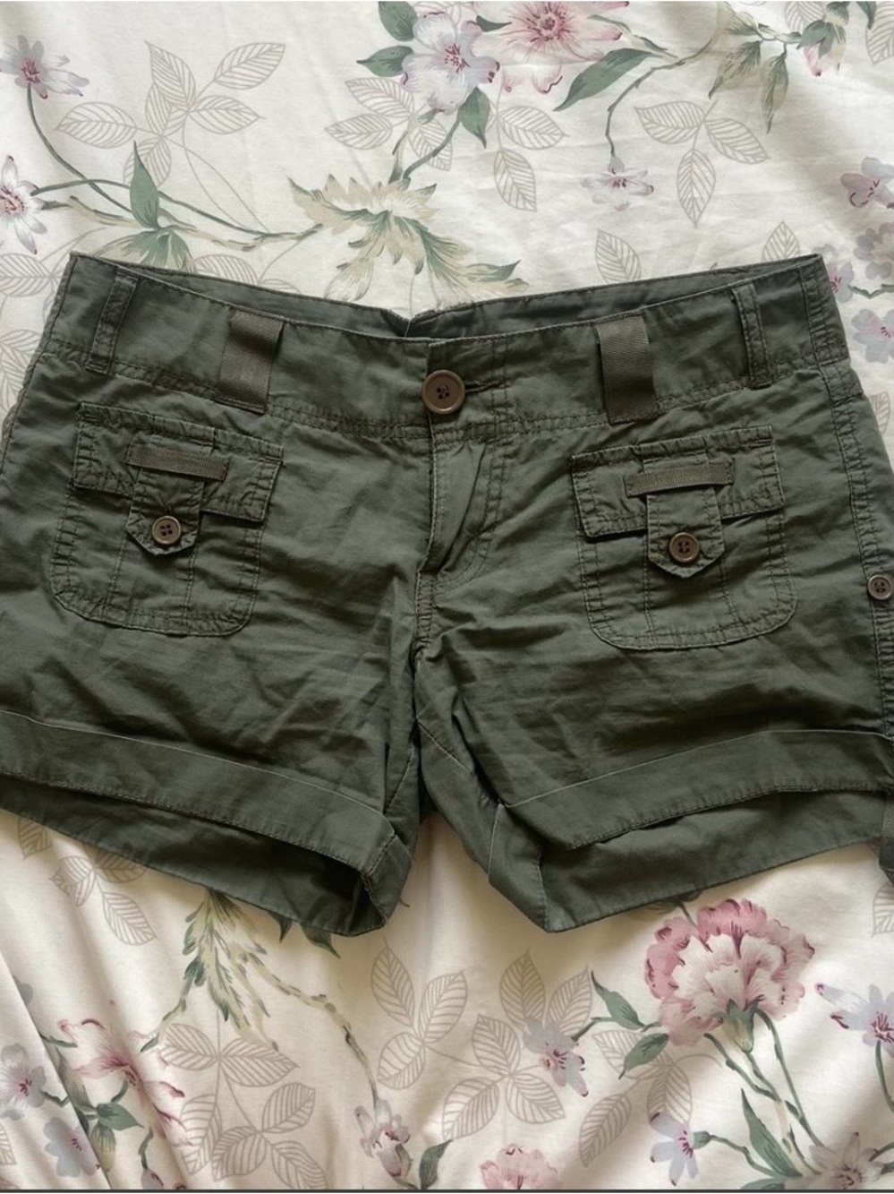 Ardene Olive Utility Cargo Shorts